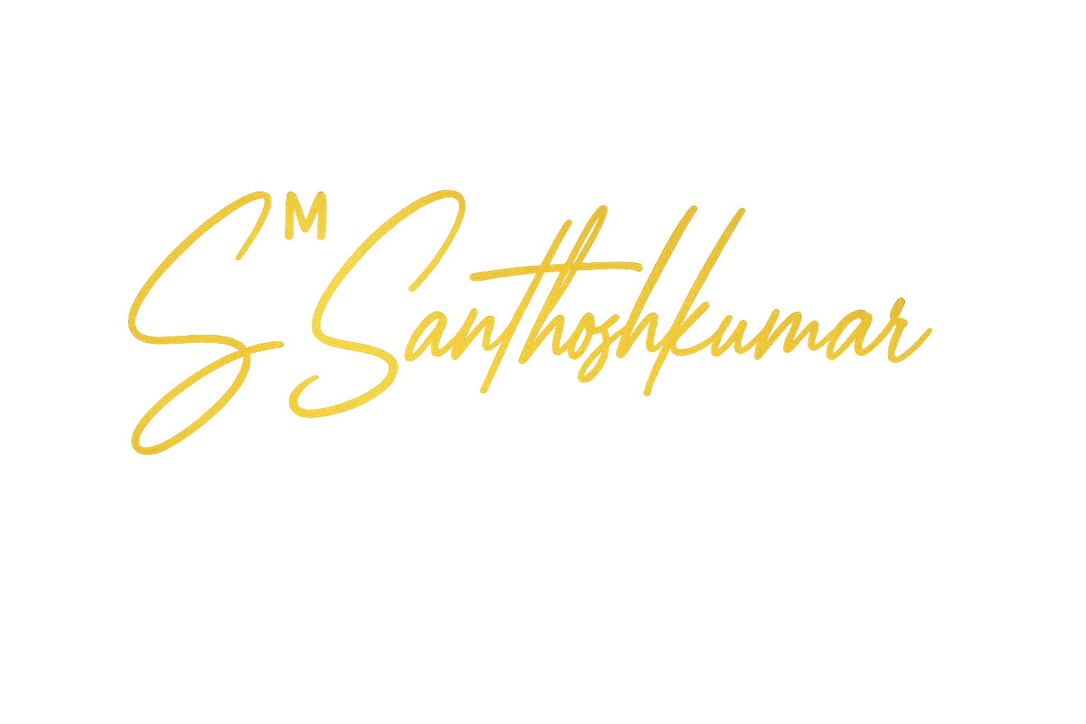 SM Santhosh Signature